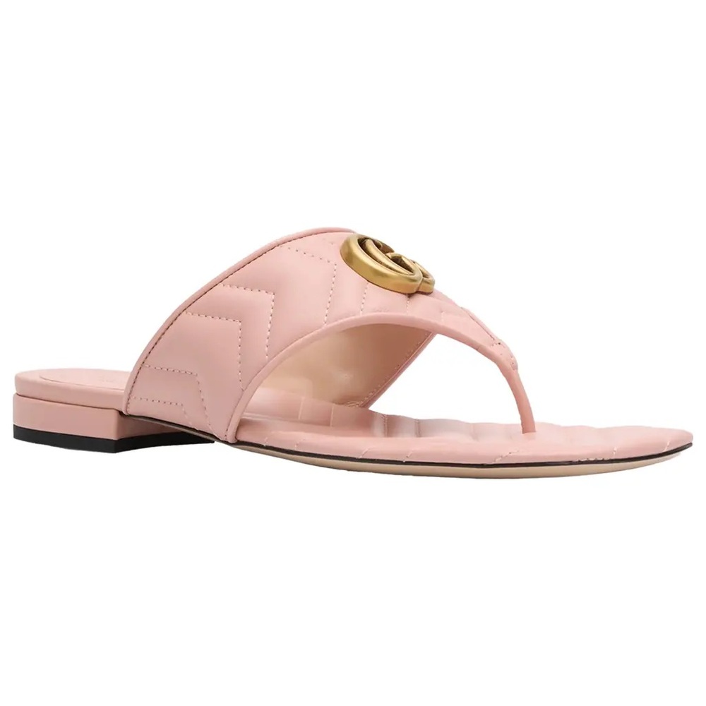 Gucci Marmont Leather Sandals